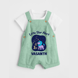 Sagittarius Adventure Zodiac Printed Baby Dungaree - MINT GREEN - 0 - 5 Months Old (Chest 18")