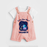 Sagittarius Adventure Zodiac Printed Baby Dungaree - PEACH - 0 - 5 Months Old (Chest 18")