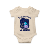 Sagittarius Adventure Zodiac Printed Baby Romper - IVORY - New Born (Chest 14")