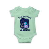 Sagittarius Adventure Zodiac Printed Baby Romper - MINT GREEN - New Born (Chest 14")