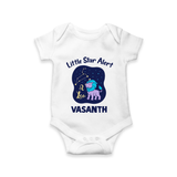 Sagittarius Adventure Zodiac Printed Baby Romper - WHITE - New Born (Chest 14")
