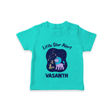 Sagittarius Adventure Zodiac Printed Baby T shirt - TEAL - 0-5 Months Old (Chest 17")