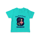 Pisces Dreamy Fish Zodiac Printed Baby T shirt - TEAL - 0-5 Months Old (Chest 17")