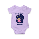 Libra Cute Balance Zodiac Printed Baby Romper - LILAC - New Born (Chest 14")