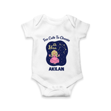 Libra Cute Balance Zodiac Printed Baby Romper - WHITE - New Born (Chest 14")