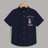 Libra Cute Balance Zodiac Printed Baby shirt - NAVY BLUE - 0 - 6 Months Old (Chest 23")
