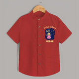 Libra Cute Balance Zodiac Printed Baby shirt - RED - 0 - 6 Months Old (Chest 23")