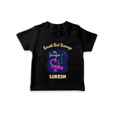 Scorpio Mini Warrior Zodiac Printed Baby T shirt - BLACK - 0-5 Months Old (Chest 17")