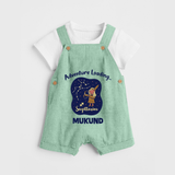 Capricorn Future Leader Zodiac Printed Baby Dungaree - MINT GREEN - 0 - 5 Months Old (Chest 18")