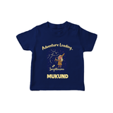 Capricorn Future Leader Zodiac Printed Baby T shirt - NAVY BLUE - 0-5 Months Old (Chest 17")