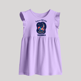 Aquarius Unique Soul Zodiac Printed Baby Frock - LILAC - 0 - 3 Months Old (Chest 17")