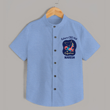 Aquarius Unique Soul Zodiac Printed Baby shirt - SKY BLUE - 0 - 6 Months Old (Chest 23")