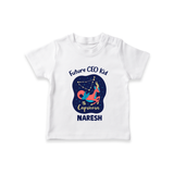 Aquarius Unique Soul Zodiac Printed Baby T shirt - WHITE - 0-5 Months Old (Chest 17")