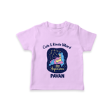 Cancer Cuddle Star Zodiac Printed Baby T shirt - LILAC - 0-5 Months Old (Chest 17")