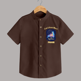 Cancer Cuddle Star Zodiac Printed Baby shirt - CHOCOLATE BROWN - 0 - 6 Months Old (Chest 23")