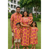 Tropical Bloom Yellow & Magenta Floral Family Package