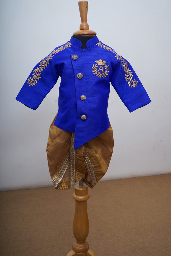 Traditional Royal Blue Kid Kurta Set