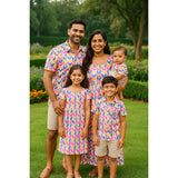 Vibrant Multicolour Geometric Family Package