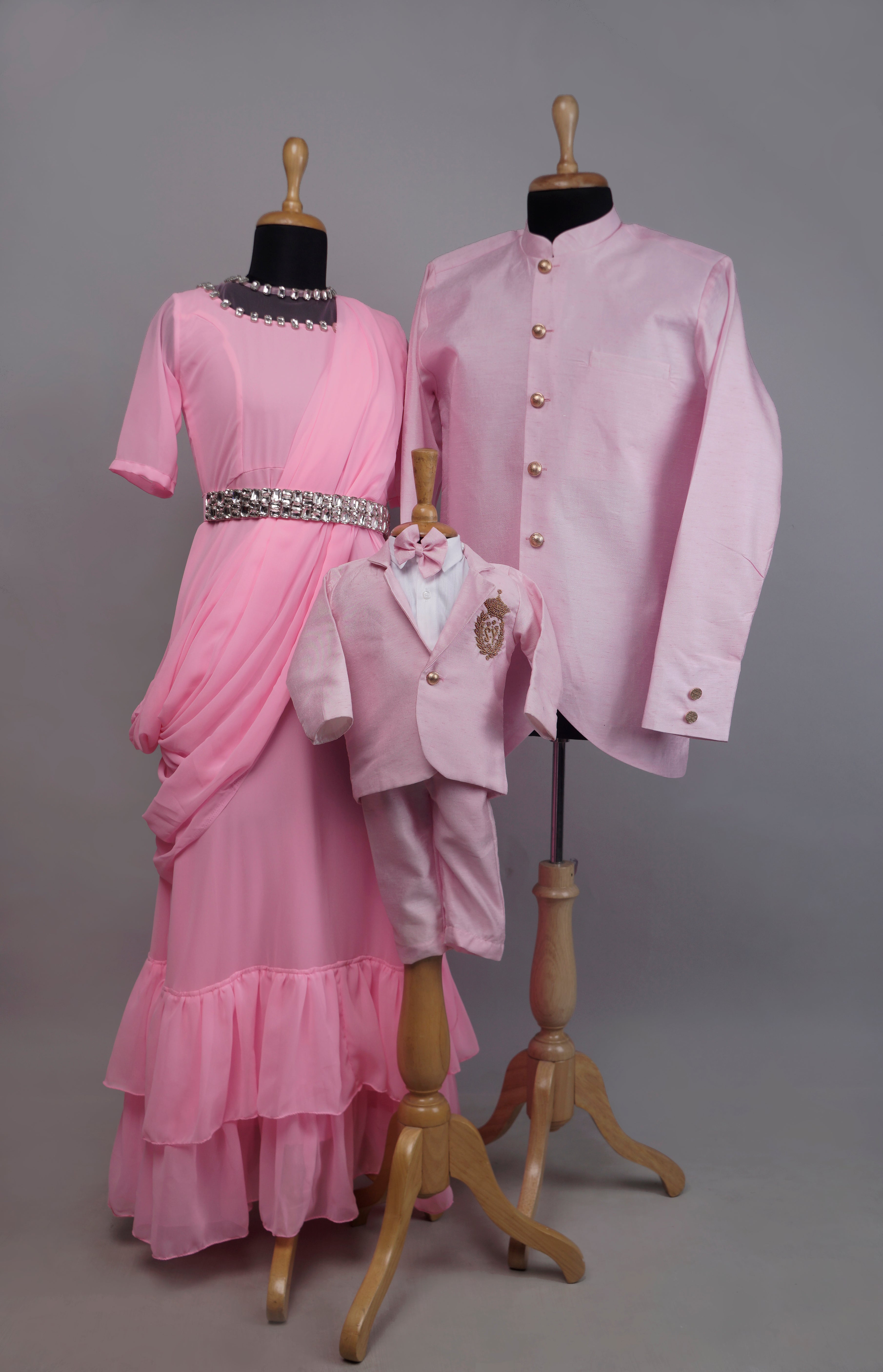 Blush Pink Family Matching Outfit – Elegant Coordinated Wear for Special  Celebrations – Anveshana Clothing