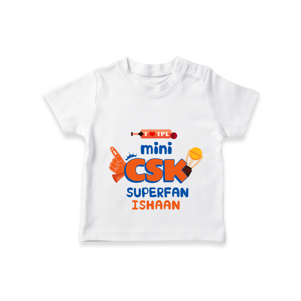"Mini CSK Superfan" Kids' Customisable T-Shirt - WHITE - 0 - 5 Months Old (Chest 17")