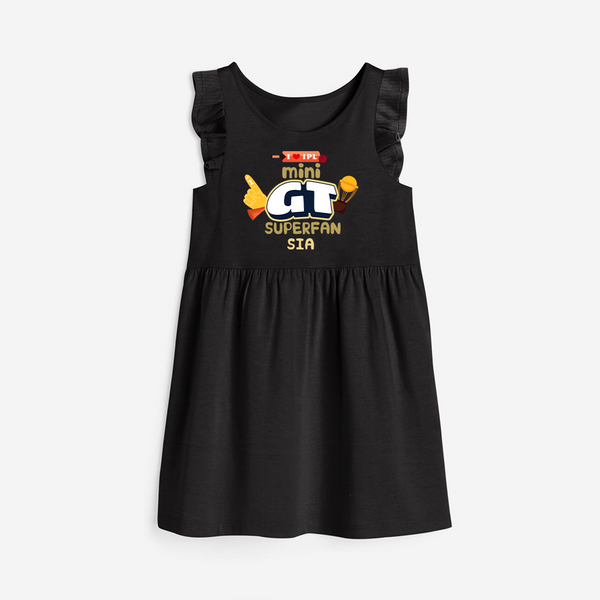 "Mini GT SuperFan" Kids' Customisable Frock - BLACK - 0 - 6 Months Old (Chest 18")