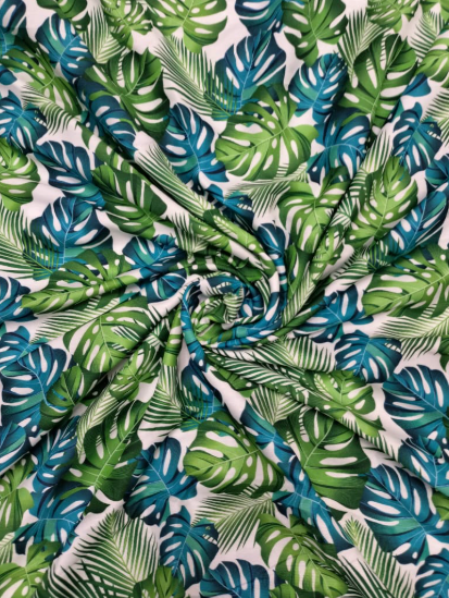 Tropical Monstera Leaf Print Family Outfit Set – Matching Clothes for Dad, Mom & Kids (Rs. 2999 for Mom & Dad. Extra for Kids)