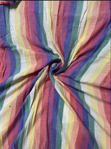 Pastel Rainbow Stripe Wrap Kurta & Pant Set