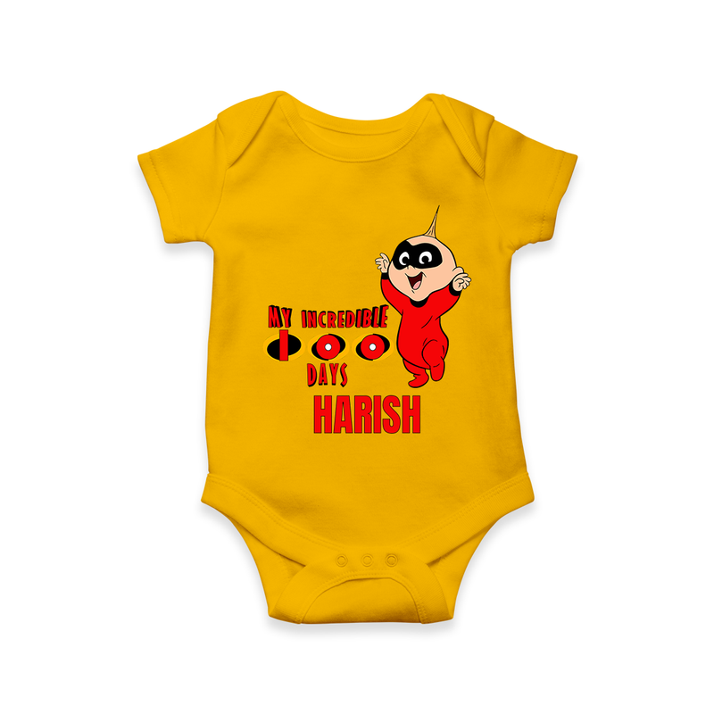 Celebrate your Little One's 100 days Birthday with "My Incredible 100 Days" Themed Personalized Romper