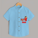 Celebrate your Little One's 100 days Birthday with "My Incredible 100 Days" Themed Personalized Shirt - SKY BLUE - 0 - 6 Months Old (Chest 21")