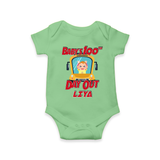 Celebrate your Little One's 100 days Birthday with "Baby's 100th Day Out" Themed Personalized Romper - GREEN - 0 - 3 Months Old (Chest 16")