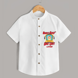 Celebrate your Little One's 100 days Birthday with "Baby's 100th Day Out" Themed Personalized Shirt - WHITE - 0 - 6 Months Old (Chest 21")
