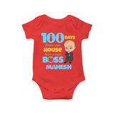 Celebrate your Little One's 100 days Birthday with "100 Days Since This House Got a New Boss" Themed Personalized Romper