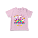 Celebrate your Little One's 100 days Birthday with "Yay I'm 100 Days Old" Themed Personalized T-shirt - PINK - 0 - 5 Months Old (Chest 17")