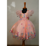 Peach Blossom Family Matching Outfit Set-Dad, Mom and Daughter.