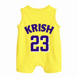 Lakers 23 Basketball Baby Button Romper