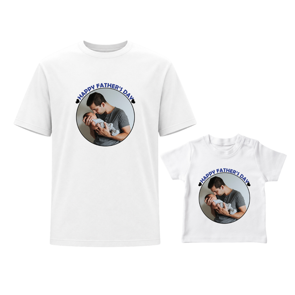 Father & Baby Matching Tee Set – Happy Father’s Day Gift for New Dads