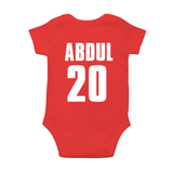Red Cricket Inspired Baby Romper | Custom Little Champs Outfit