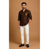 Vinayagar Chaturthi Brown Colour - Dad Shirt