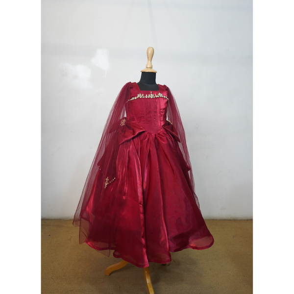 Ruby Princess Cape Gown
