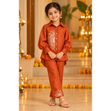 Mandala Bloom Festive Family Combo -Girl Kid Co-ords