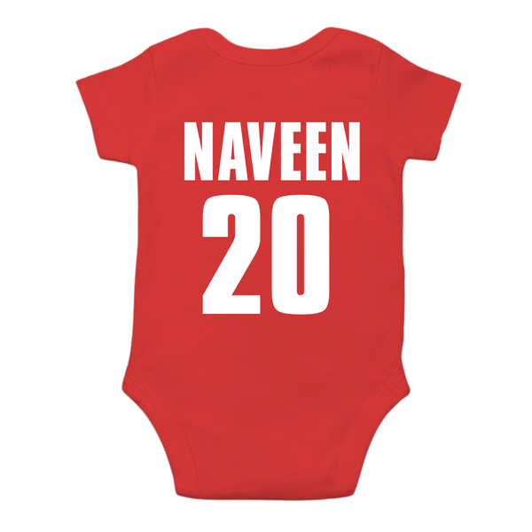 Baby Football Star Romper | Manchester United Themed Custom Outfit