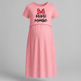 Mama Mouse Cute Printed Feeding Maternity Maxi