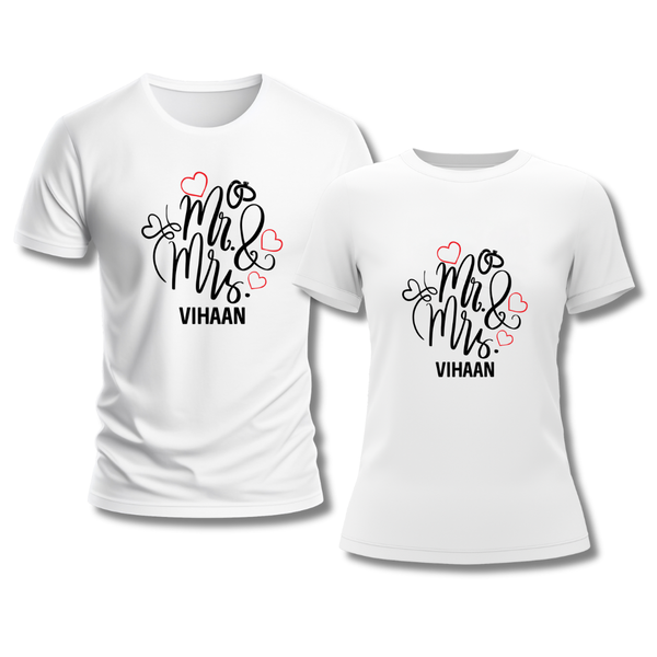 Mr & Mrs Personalized T-Shirt Bundle