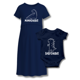 "Mamasaurus & Babysaurus Matching Maternity & Baby Outfit Set