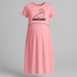 Mamasaurus Printed Maternity Maxi Dress