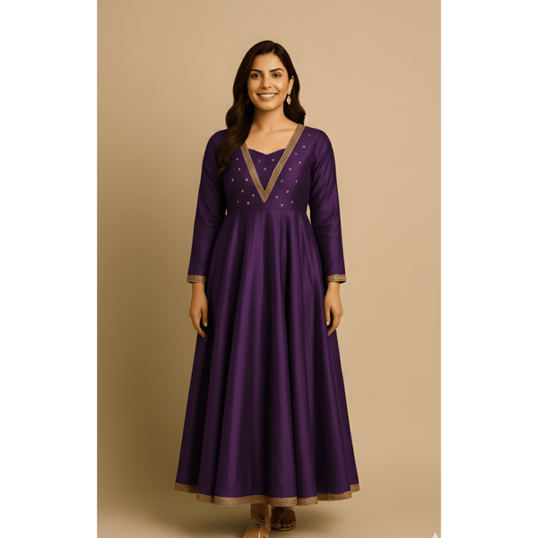 TIMELESS RAW SILK_PURPLE_MOM SET