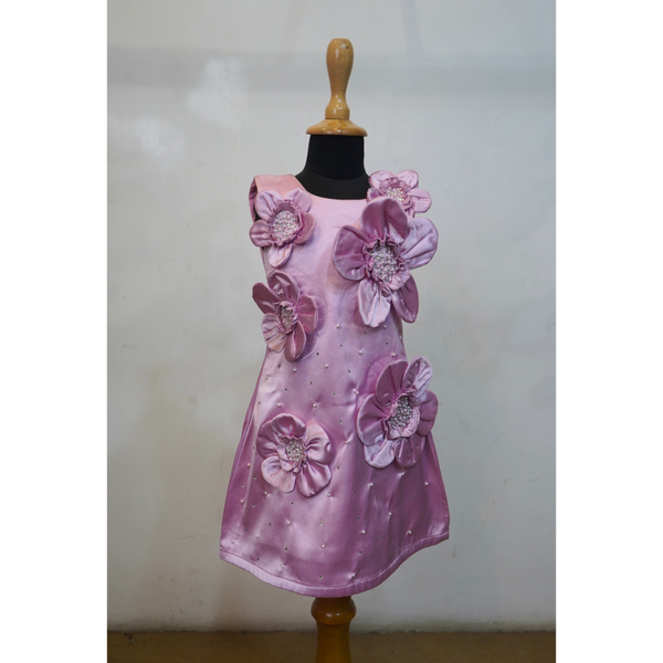 Blush Princess Party wear Family Matching Set-Mom and Daughters.