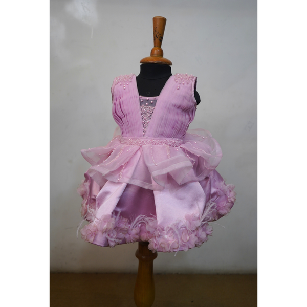 Blush Princess Party wear Family Matching Set-Mom and Daughters.