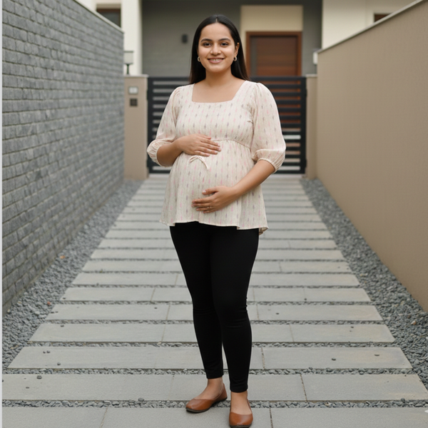 Sand Dune Stripe Cotton Customised Maternity Collection