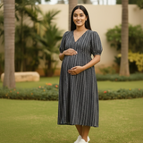 Ebony Lineart Cotton Customised Maternity Wear.